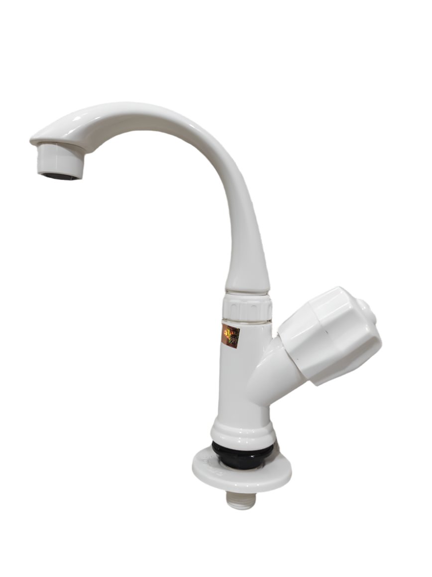 Pillar Cock Swan Neck Foam Flow with Flange PRAYAG