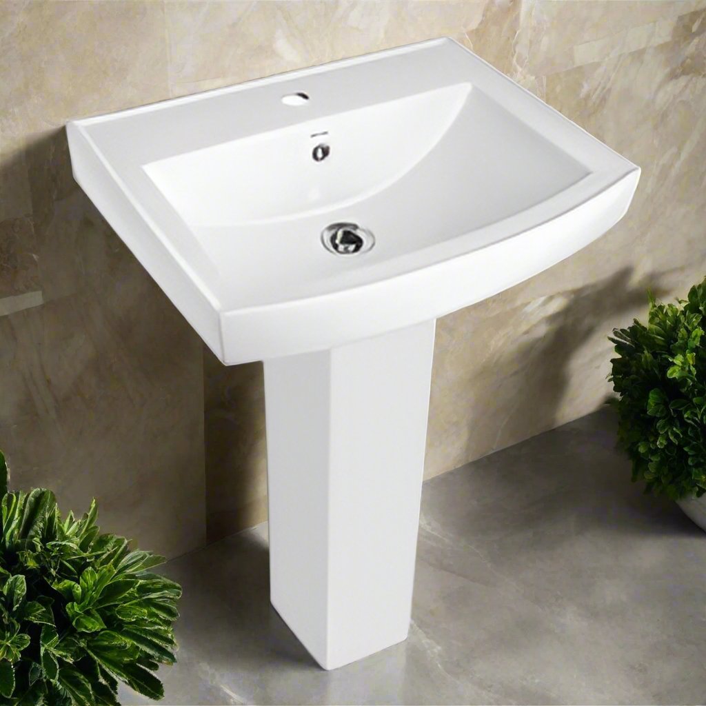 Basin with Pedestal DAISY - 256 (Kerovit by KAJARIA)