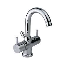 Central Hole Basin Mixer with Round Spout with Pop up Waste System JAGUAR