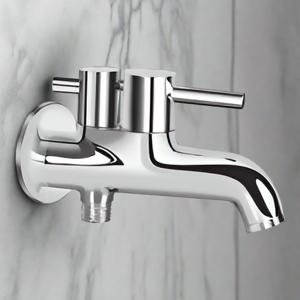 2 in 1 Bib Cock With Flange KEROVIT