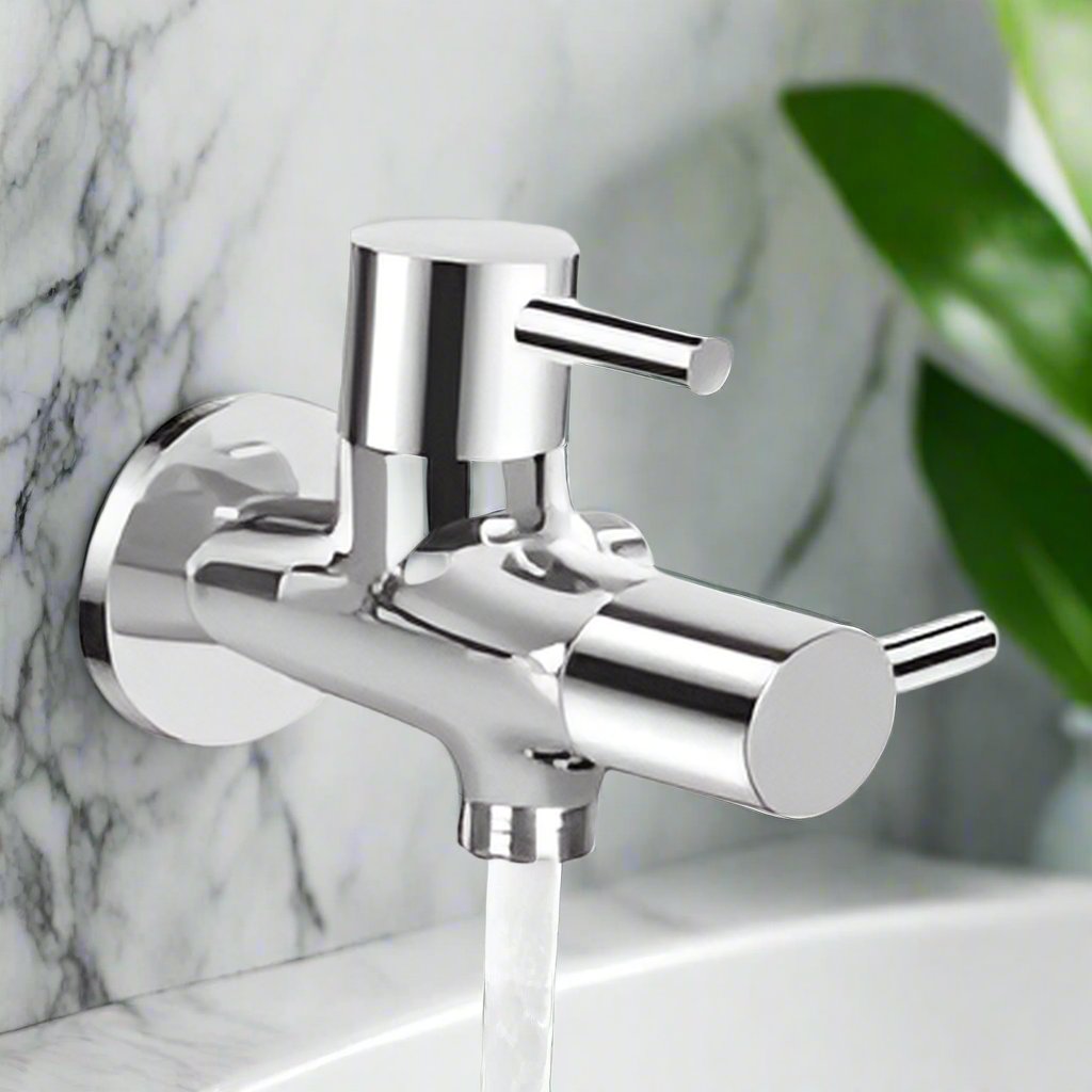 2 in 1 Angle Cock with Flange (KB111040) KEROVIT