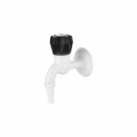 WATERTEC PVC BIB COCK NOZZLE WITH FLANGE MODEL- PLUS SERIES