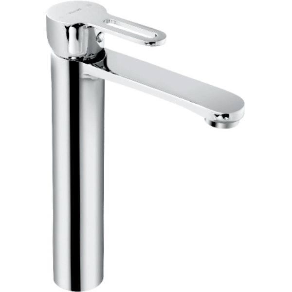 KEROVIT SINGLE LEVER TALL BASIN MIXER WITHOUT POP - UP HEIGHT : 282MM (KB1711011) CURVE BY KAJARIA