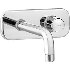 CONCEALED SELF CLOSING WALL MOUNTED BASIN TAP BODY WITH TRIMS - COLD ONLY (KB1811046) PUSH TAP )