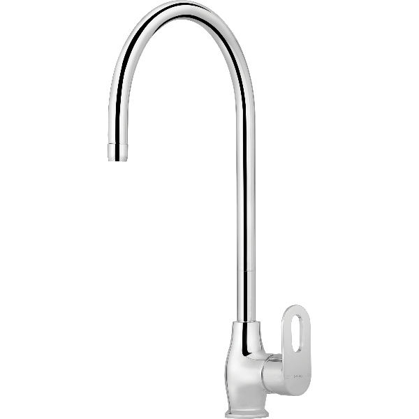 DECK MOUNTED SINK MIXER WITH SWIVEL SPOUT - SINGLE LEVER