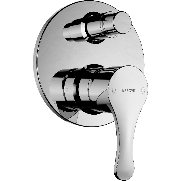 KEROVIT SPHERE Concealed Bath And Shower Mixer Trims - SL (KB3211014) By Kajaria