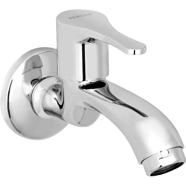 KEROVIT SPHERE Long Body Bib Tap With Flange (KB3211033) By Kajaria