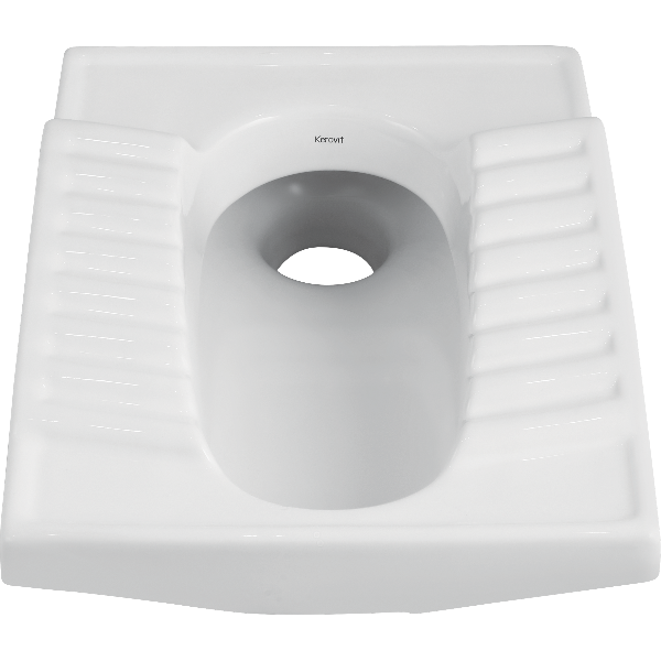 KEROVIT OPEN RIM CITY PAN WITH SPECIAL DESGINE SIZE :530*425*200MM WHITE (KS603) BY KAJARIA