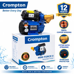 CROMPTON BOOSTER PUMP - MINI FORCE ll (0.5 HP)