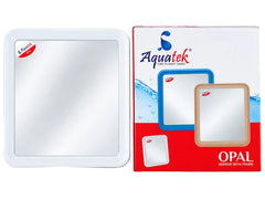 AQUATEK FRAMED MIRROR OPAL , White