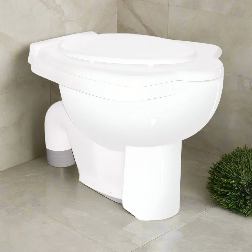 KEROVIT ANGLO INDIAN  P - TRAP : 180MM  SIZE : 550*460*410 MM WITH SEAT COVER : KS2500 (PLUTO - KS122) BY KAJARIA )