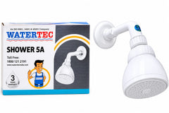 WATERTEC PVC Shower 5 A Polymer, White.