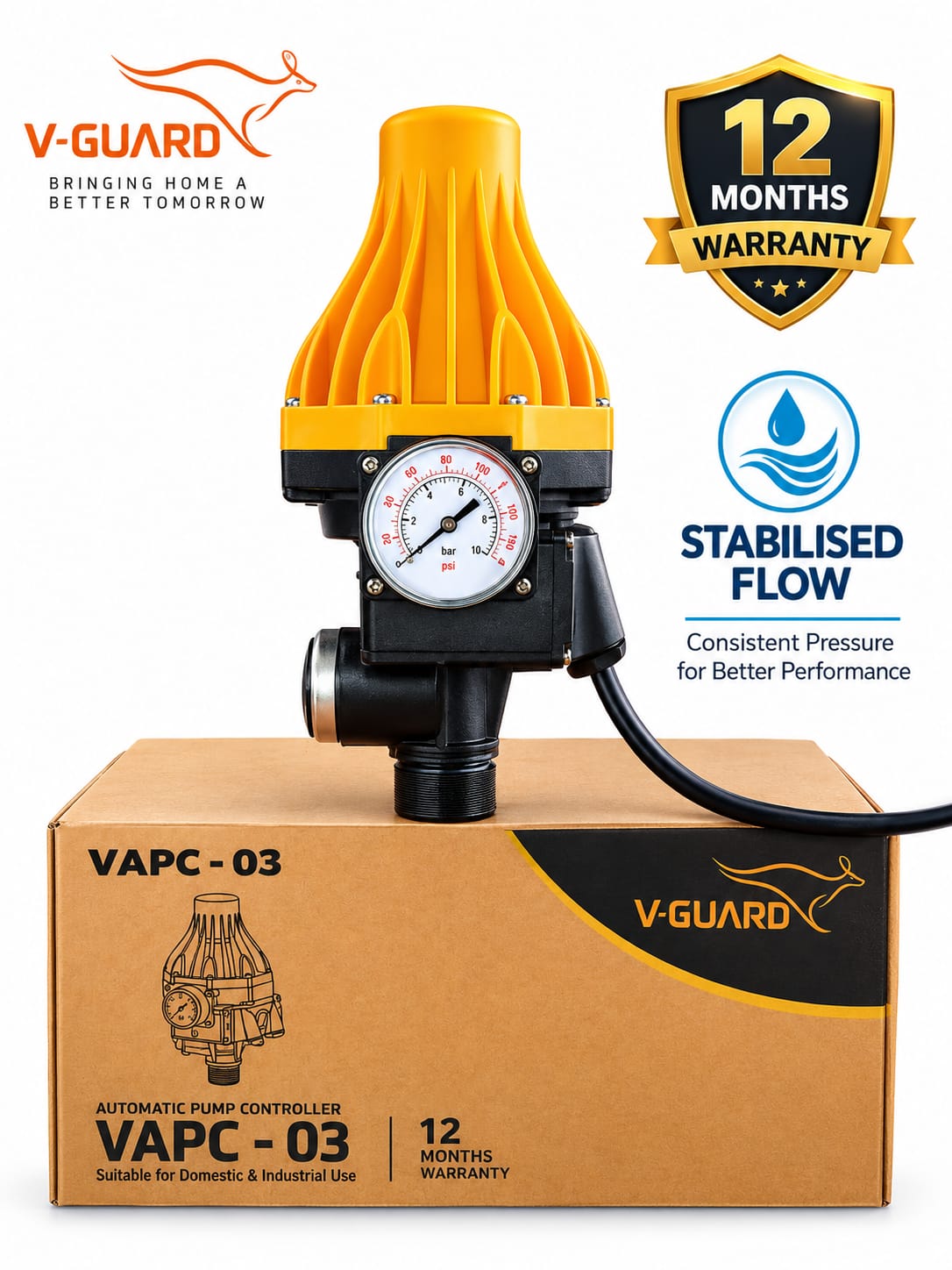 V GUARD AUTOMATIC PUMP CONTROLLER VAPC-03 Booster