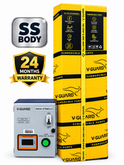 V-GUARD NOVA - 0TM0110 Submersible Oil Filled  Pump (1HP) With Panel