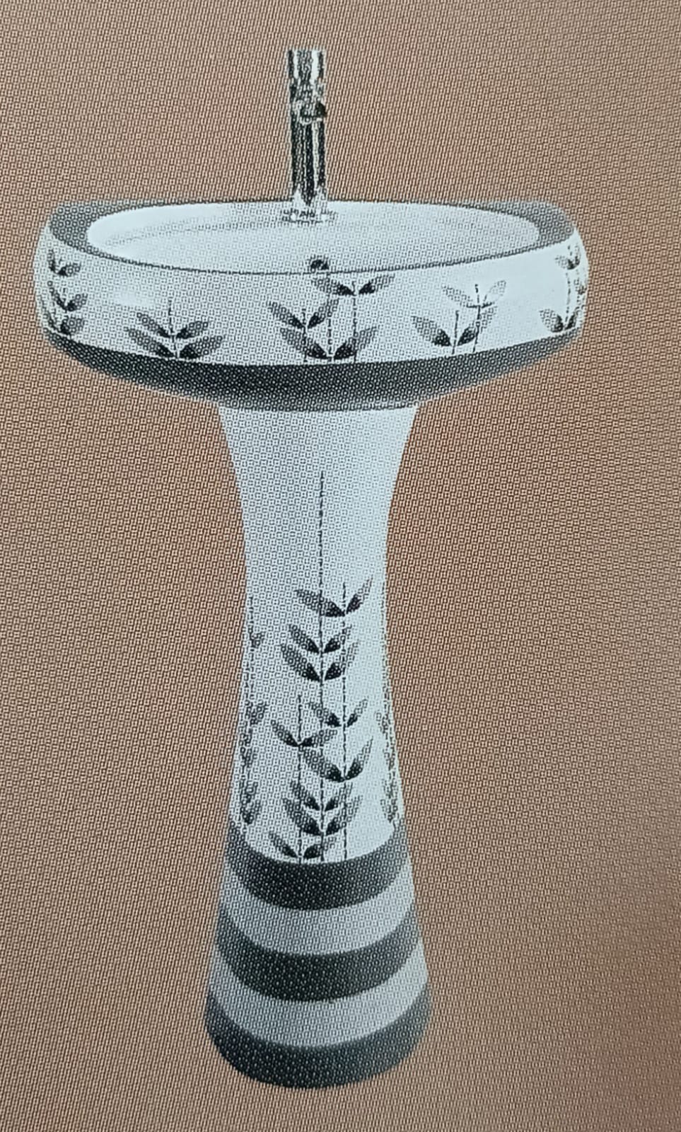 WASH BASIN WITH PEDISTAL SONET(MODEL - RP 1077)