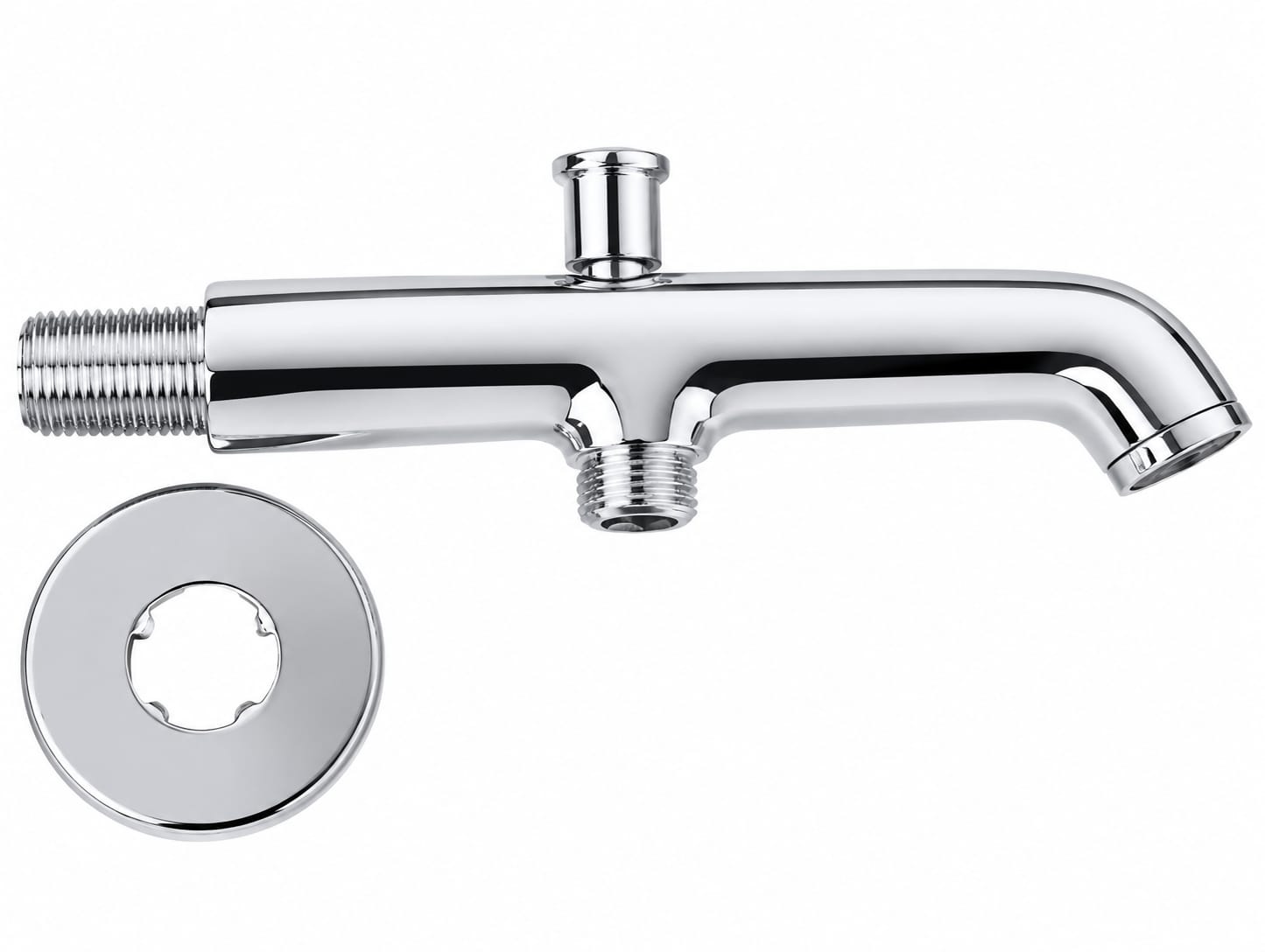 KEROVIT Nucleus Bath Tub Spout With Diverter With Flange (111017-CF) BY KAJARIA
