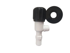 WATERTEC PVC Angle Cock With Flange MODEL- Plus Series  White