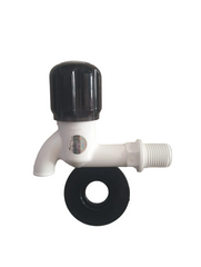 WATERTEC PVC Bib Cock With Flange MODEL- Plus Series White