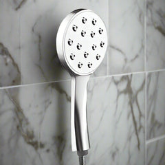 Single Function Hand Shower with Hook, Fixing Kit and SS Chrome Tube