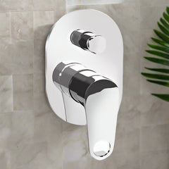 2 Inlet Concealed Bath and Shower Mixer Trims - Single Lever