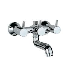 Wall Mixer with Telephone Shower Arrangement, Connecting Legs & Wall Flanges but without Crutch & Telephone Shower