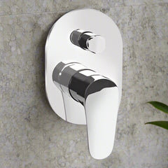 2 Inlet Concealed Bath and Shower Mixer Trims - Single Lever