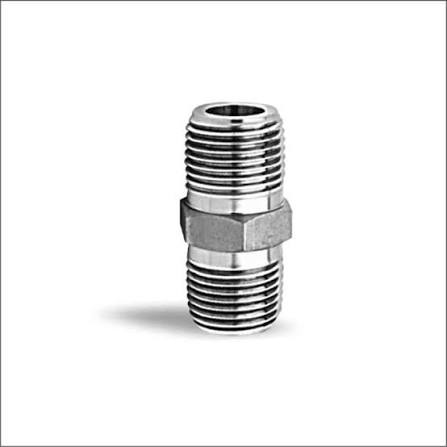 Hex Nipple CP Brass 1.5