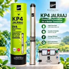 KIRLOSKAR UVA30 - 1014 Oil Cooled Submersible Pump (1HP) 14 Stage With Panel