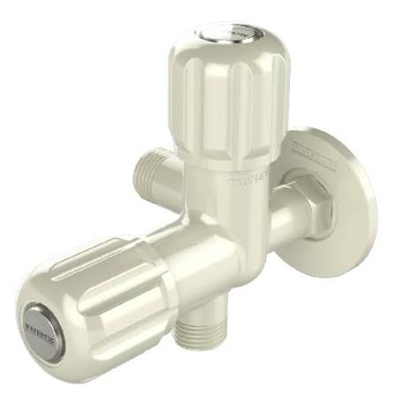 WATERTEC PVC 2 way  angle Cock With Flange MODEL- Plus Series